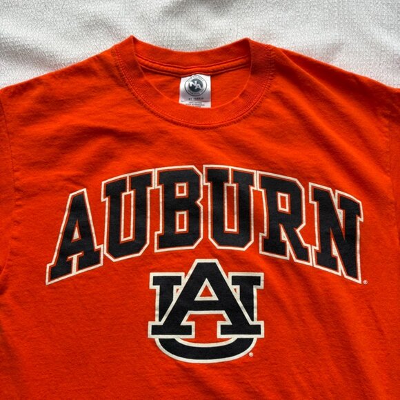Auburn Tigers T-Shirt Orange NCAA Football Tee Men’s Size Small SEC Fan Gear - Picture 2 of 5